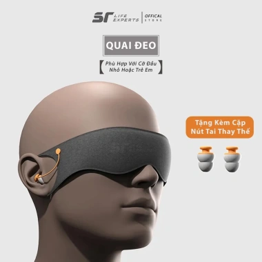 Bịt Mắt Ngủ Dây Cài Sairui Chống Ồn Thư Giãn Máy Bay Du Lịch Văn Phòng - 109k 10