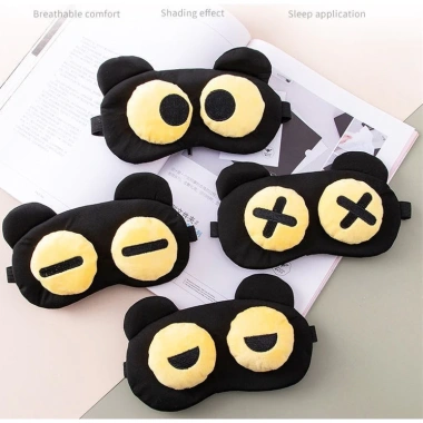 Bịt Mắt Ngủ Đen To Dễ Thương Ngộ Nghĩnh, Thích Hợp Cho Nghỉ Trưa và Du Lịch, Giá 32.500₫
