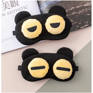 Bịt Mắt Ngủ Đen To Dễ Thương Ngộ Nghĩnh, Thích Hợp Cho Nghỉ Trưa và Du Lịch, Giá 32.500₫