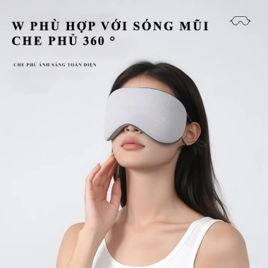 Bịt Mắt Ngủ DSBY Vải Mềm Mịn 2 Mặt Ấm và Mát - Che Sáng Toàn Diện Giá 30.400đ 3