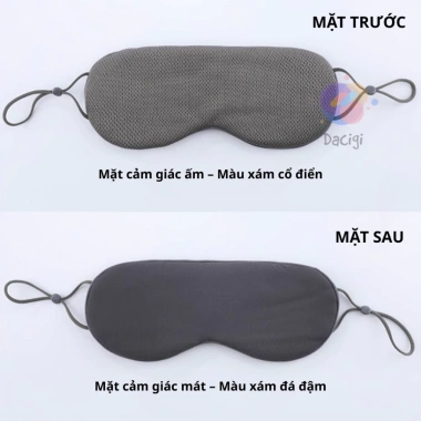 Bịt mắt ngủ hai mặt ấm mát, che sáng 360 độ, thoáng khí cho người mất ngủ, dân văn phòng, du lịch - 40.000 VND 7