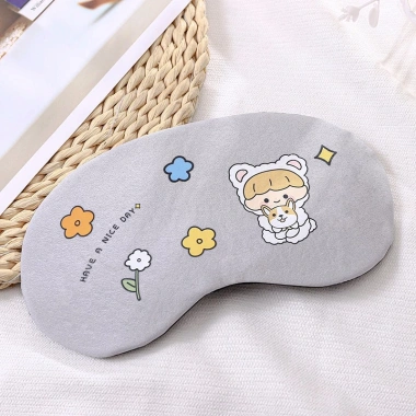 Bịt Mắt Ngủ Họa Tiết Hoạt Hình Cute, Mềm Mịn Thoáng Khí, Ngủ Ngon Không Chói Sáng 3