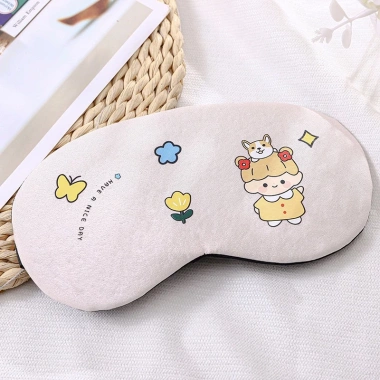 Bịt Mắt Ngủ Họa Tiết Hoạt Hình Cute, Mềm Mịn Thoáng Khí, Ngủ Ngon Không Chói Sáng 6