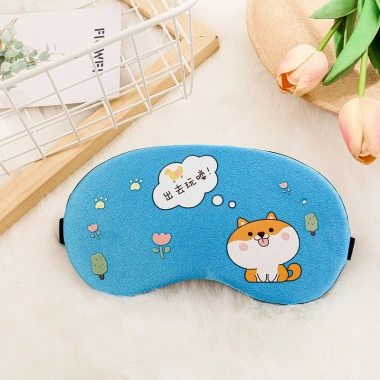 Bịt Mắt Ngủ Họa Tiết Hoạt Hình Cute, Mềm Mịn Thoáng Khí, Ngủ Ngon Không Chói Sáng 10