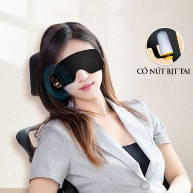 Bịt mắt ngủ LD có nút bịt tai chống ồn, vải mềm mại, quai đeo tiện dụng - Giá 68.000₫