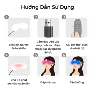Bịt Mắt Ngủ Lụa 5 Chế Độ Nhiệt, Sạc USB, Hickies Lacing System - Làm Ấm, Giá 90k 7 Bịt Mắt Ngủ Lụa 5 Chế Độ Nhiệt, Sạc USB, Hickies Lacing System - Làm Ấm, Giá 90k 7