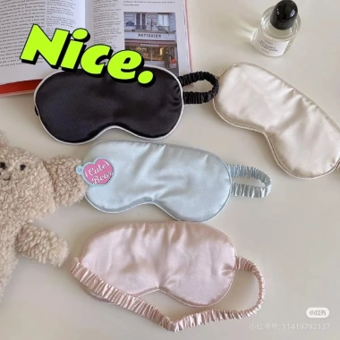 Bịt mắt ngủ lụa cao cấp mềm mại - Giảm giá 29.000đ, ngủ ngon không lo ánh sáng
