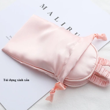 Bịt mắt ngủ lụa mềm mại L2M – Giấc ngủ sâu, tặng túi vải, chỉ 59.000₫
