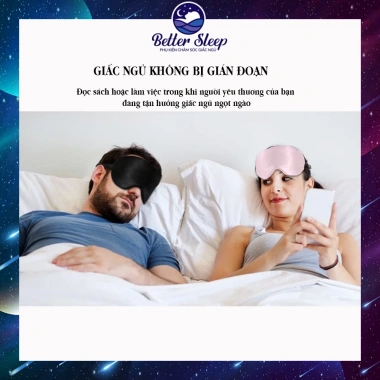 Bịt Mắt Ngủ Lụa Mềm Mại Thông Thoáng, Dây Đeo Điều Chỉnh, Giá 138k