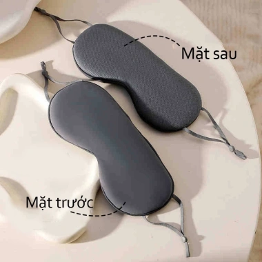 Bịt Mắt Ngủ Lụa Sữa 2 Mặt Nóng Lạnh - Thư Giãn, Giảm Mỏi Mắt, Giá 50k