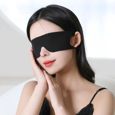 Bịt mắt ngủ Taky mỏng nhẹ, thân thiện da, co giãn tai, thoáng khí văn phòng - 29k