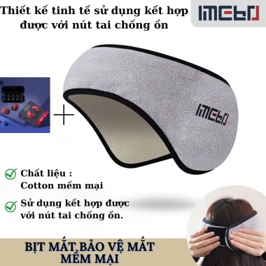 Bịt Mắt Ngủ Trưa Mềm Mại - Che Mắt Bảo Vệ, Thoải Mái, Giá Chỉ 59.500₫