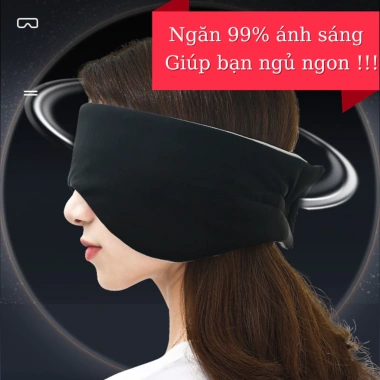 Bịt mắt ngủ trưa mềm mại kèm tai chống ồn, che mắt che tai bảo vệ giấc ngủ 3 Bịt mắt ngủ trưa mềm mại kèm tai chống ồn, che mắt che tai bảo vệ giấc ngủ 3