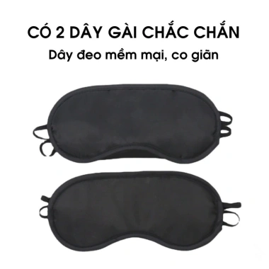 Bịt Mắt Ngủ Trưa Văn Phòng Giảm Mỏi Mắt, Màu Ngẫu Nhiên, Dây Đeo Co Giãn - Giá Chỉ 8.000đ Hỏa Tốc HCM 8