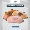 Bịt Mắt Ngủ và Mặt Nạ Ngủ Vải Nhung Capybara Gel Lạnh Mát - Dễ Ngủ, 56k