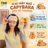 Bịt Mắt Ngủ và Mặt Nạ Ngủ Vải Nhung Capybara Gel Lạnh Mát - Dễ Ngủ, 56k 2