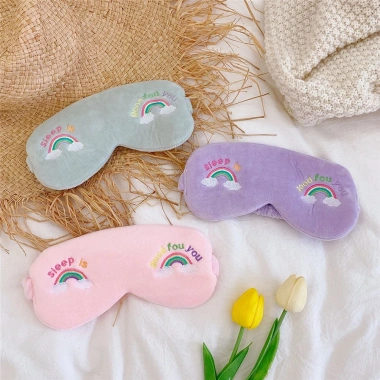 Bịt mắt ngủ vải cầu vồng dễ thương YOS - Vải mềm mịn, giảm giá 48k (giá gốc 60.480) 5