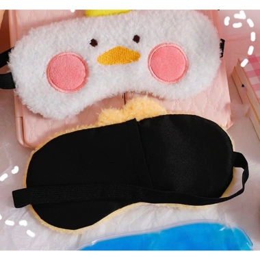 Bịt mắt vải lông xù mềm mại hình động vật dễ thương - Giá 35.000đ