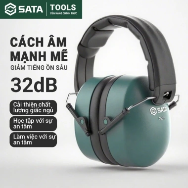 Bịt tai chống ồn công nghiệp SATA 32dB - Giảm tiếng ồn, phù hợp ngủ, học tập, làm việc - Giá 250.560 VND