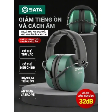 Bịt tai chống ồn công nghiệp SATA 32dB - Giảm tiếng ồn, phù hợp ngủ, học tập, làm việc - Giá 250.560 VND 4