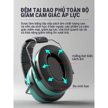 Bịt tai chống ồn công nghiệp SATA 32dB - Giảm tiếng ồn, phù hợp ngủ, học tập, làm việc - Giá 250.560 VND 8