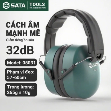 Bịt tai chống ồn công nghiệp SATA 32dB - Giảm tiếng ồn, phù hợp ngủ, học tập, làm việc - Giá 250.560 VND 10
