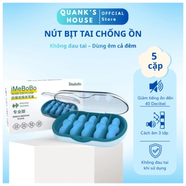 Bịt tai chống ồn mút xốp cao cấp mềm mịn, ngăn ngủ ngáy, giảm ù tai - Giá chỉ 25.000đ