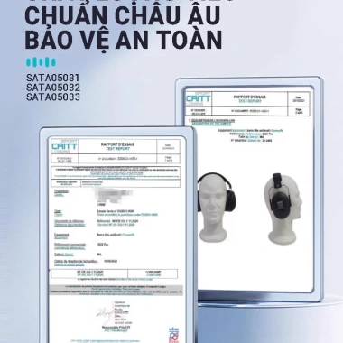 Bịt tai công nghiệp SATA 32dB giảm 32dB, ngủ, học tập, làm việc - Giá chỉ 250.560 VND 4