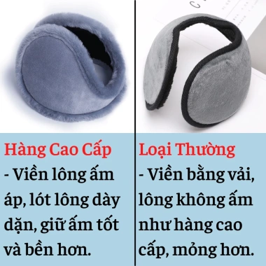 Bịt tai giữ ấm mùa đông Hàn Quốc - Chụp tai chống lạnh đa màu sắc cho nam nữ, êm tai, giá 30.000₫