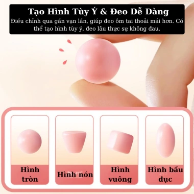 Bịt Tai Silicon 6 nút chống ồn, mềm mại, dễ vệ sinh, tái sử dụng - Giá 37.521₫