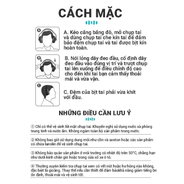 Bịt tai/chụp tai công nghiệp SATA 5.031 giảm 32dB, ôm kín, ngủ học làm việc - Giá 250.000₫ 4 Bịt tai/chụp tai công nghiệp SATA 5.031 giảm 32dB, ôm kín, ngủ học làm việc - Giá 250.000₫ 4