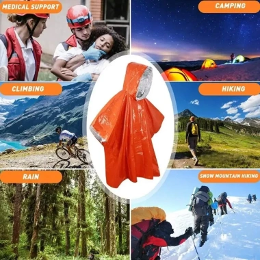 BLACKON Poncho Áo Mưa 3-in-1 Chống Thấm, Phản Quang, Thích Hợp Du Lịch Cắm Trại - Giá 58,428₫