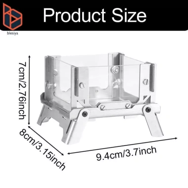Blesiya Mini Hố Cứu Hỏa Ngoài Trời Gấp Độc Lập - Nhỏ Gọn, Tiết Kiệm Không Gian, Di Động Cho Bàn Lửa Ba Lô Cắm Trại 4