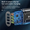 BlitzWolf BK-385 48W 4 Cổng USB QC 3.0 - Sạc Nhanh Du Lịch, Treo Tường, EU Plug - Giá chỉ 146.771₫ 4
