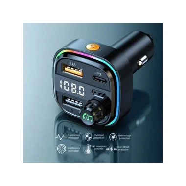 Bluetooth 5.0 FM rảnh tay, bộ phát ô tô MP3 USB, sạc siêu nhanh 3