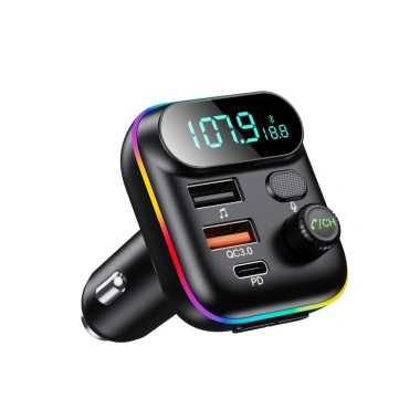 Bluetooth 5.0 FM rảnh tay, bộ phát ô tô MP3 USB, sạc siêu nhanh 8