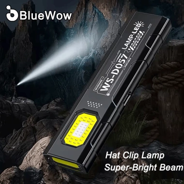 BlueWow Đèn Pin LED 550LM Mini Di Động Móc Khóa Sạc, Bỏ Túi, Nam Châm Khẩn Cấp - 110k