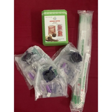 Bộ 0,5kg Cà phê hữu cơ lọc thải độc đại tràng - Đủ dụng cụ 1,5 tháng, giá 456k 3