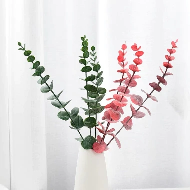 Bó 10 cành khuynh diệp giả 38cm - Lá táo nhân tạo nhà cửa, tiệc cưới, sự kiện - 49.000₫ 2