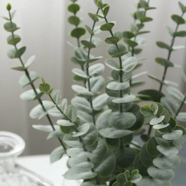 Bó 10 cành khuynh diệp giả 38cm - Lá táo nhân tạo nhà cửa, tiệc cưới, sự kiện - 49.000₫ 5