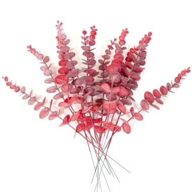 Bó 10 cành khuynh diệp giả 38cm - Lá táo nhân tạo nhà cửa, tiệc cưới, sự kiện - 49.000₫ 6