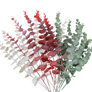 Bó 10 cành khuynh diệp giả 38cm - Lá táo nhân tạo nhà cửa, tiệc cưới, sự kiện - 49.000₫ 7