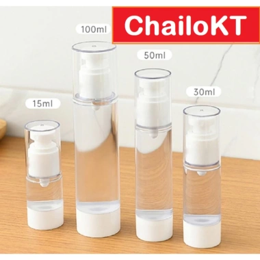 Bộ 10 chai hút chân không 5ml‑15ml - Chai chiết mini cho lotion, kem - Giá 57.890₫ 7