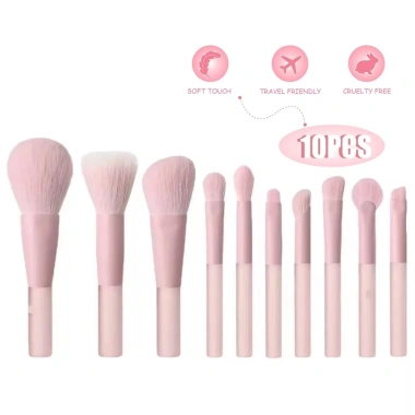 Bộ 10 Cọ Trang Điểm Hồng Đào LWHA Kem Che Khuyết, Cọ Phấn Mắt, Giá 49.408₫