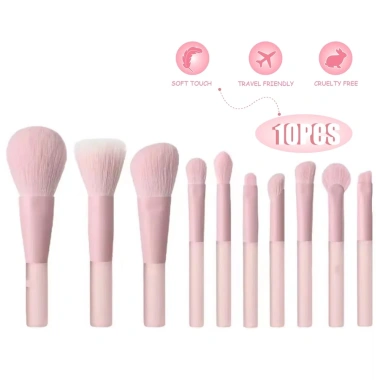 Bộ 10 Cọ Trang Điểm Hồng Đào LWHA Kem Che Khuyết, Cọ Phấn Mắt, Giá 49.408₫