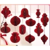 Bộ 10 đèn lồng giấy đỏ độc đáo, trang trí Tết lộng lẫy, giảm giá 69.791 đồng