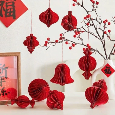 Bộ 10 đèn lồng giấy đỏ độc đáo, trang trí Tết lộng lẫy, giảm giá 69.791 đồng 6 Bộ 10 đèn lồng giấy đỏ độc đáo, trang trí Tết lộng lẫy, giảm giá 69.791 đồng 6