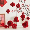 Bộ 10 đèn lồng giấy đỏ độc đáo, trang trí Tết lộng lẫy, giảm giá 69.791 đồng 9