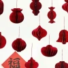 Bộ 10 phụ kiện decor treo Tết giấy tổ ong đỏ – tạo điểm nhấn không gian, chỉ 55.600₫ 2