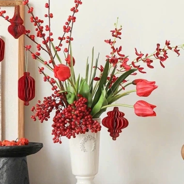 Bộ 10 phụ kiện decor treo Tết giấy tổ ong đỏ – tạo điểm nhấn không gian, chỉ 55.600₫ 9 Bộ 10 phụ kiện decor treo Tết giấy tổ ong đỏ – tạo điểm nhấn không gian, chỉ 55.600₫ 9